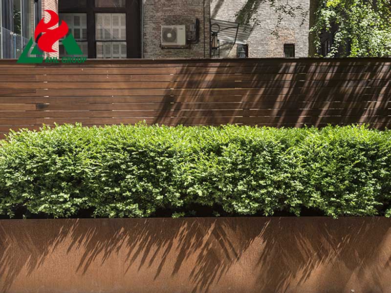 Laser cut corten planter box Wholesale
